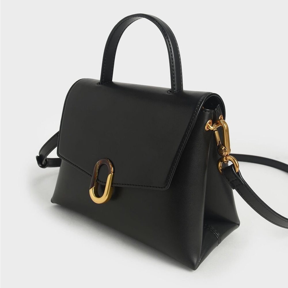 Stone-Embellished Handbag